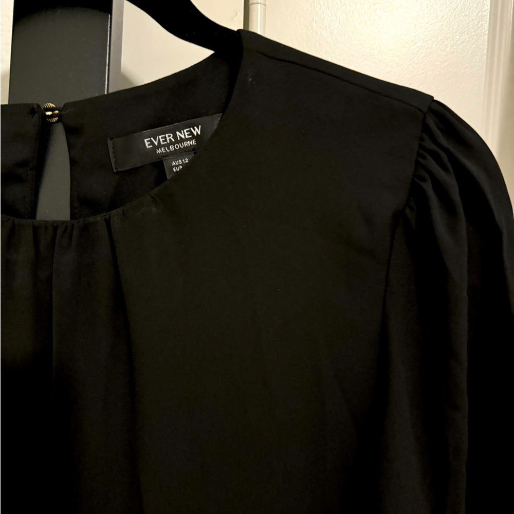 Black Peplum Blouse